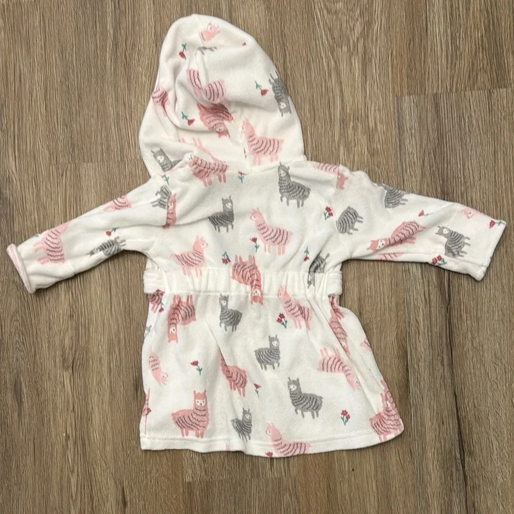 Cozy Kids Pajamas with Hood - Pink and White